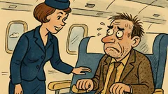 Vtip: Stewardesa întreabă: „Ați mai zburat?”