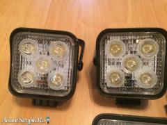 LED lampă pătrată Flood 4WD Off-road Truck Jeep SUV - Imagine 4