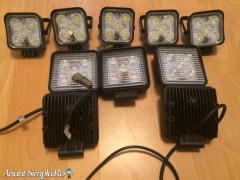 LED lampă pătrată Flood 4WD Off-road Truck Jeep SUV - Imagine 9