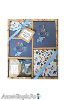 Set cadou bebe 5 piese 0-6 luni Elefant Tom Kids - Imagine 2