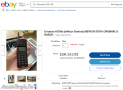 Ericsson A1018S telefon mobil retro vintage de colectie - Imagine 6