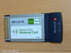 Vand Placa Wi-Fi  PCMCIA Belkin pentru Notebook